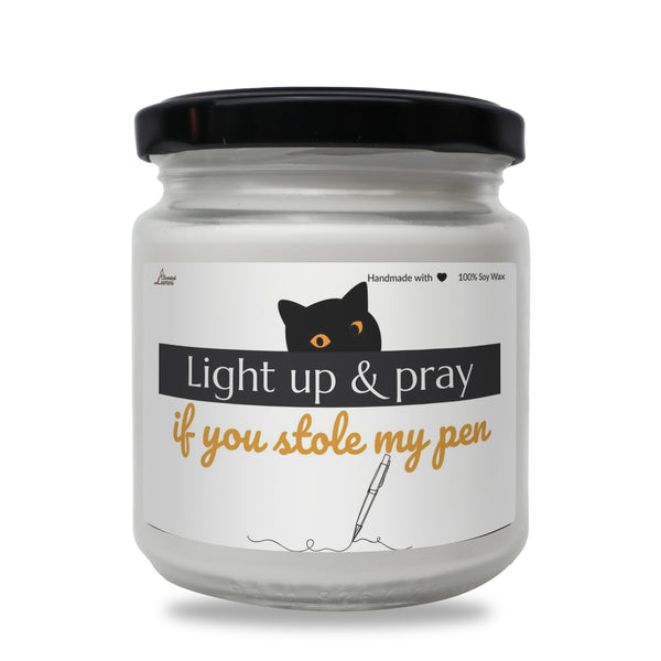 a jar of light up and pray if you sole my pen