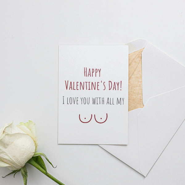 I love you with all my... Card for Valentine's Day
