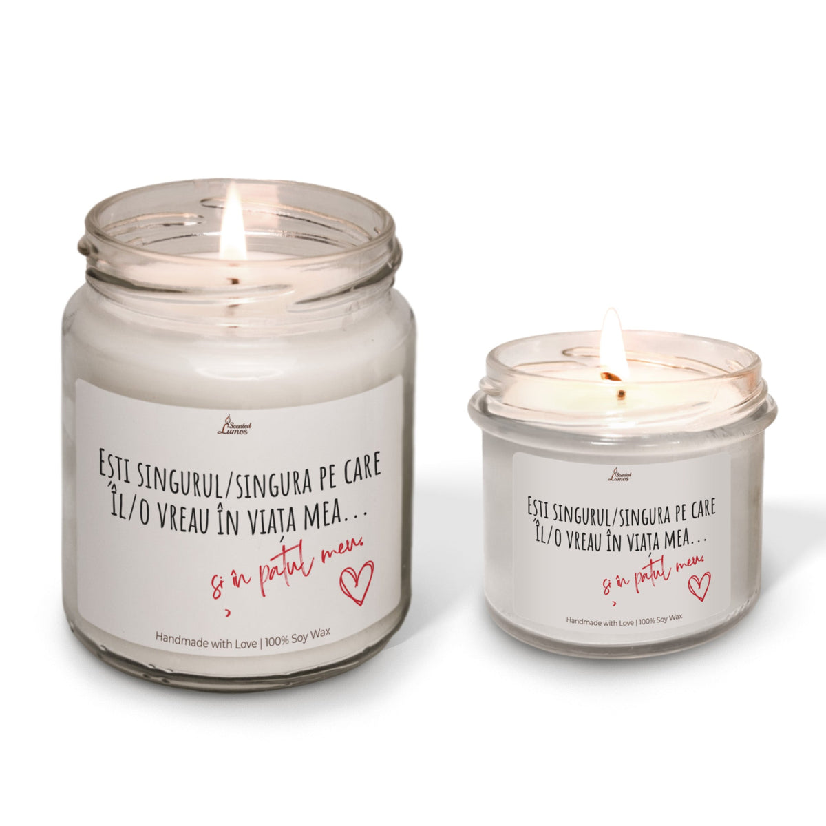 Ești singurul/singura pe care îl/o vreau în viața mea... lumanare parfumata din soia