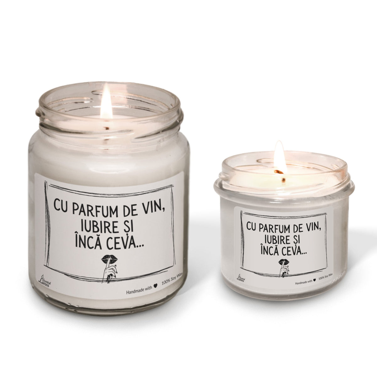 iubire și încă ceva lumanare parfumata din soia