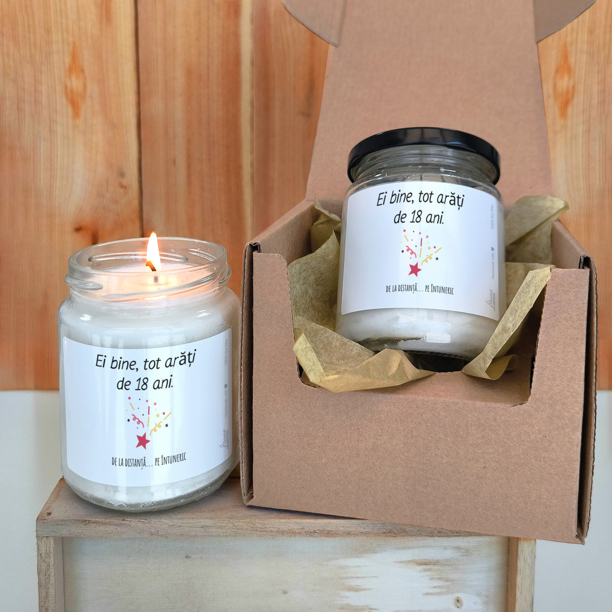 Ei bine, tot arăți de 18 ani. de la distanță... pe întuneric lumanare parfumata din soia