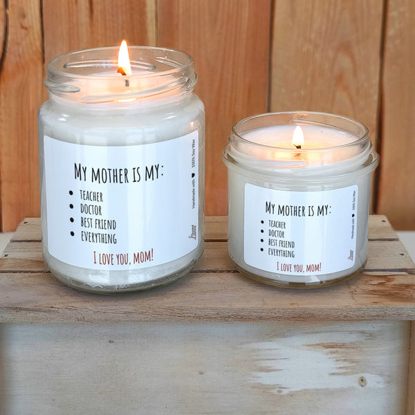 My mother is my: teacher lumanare parfumata din soia