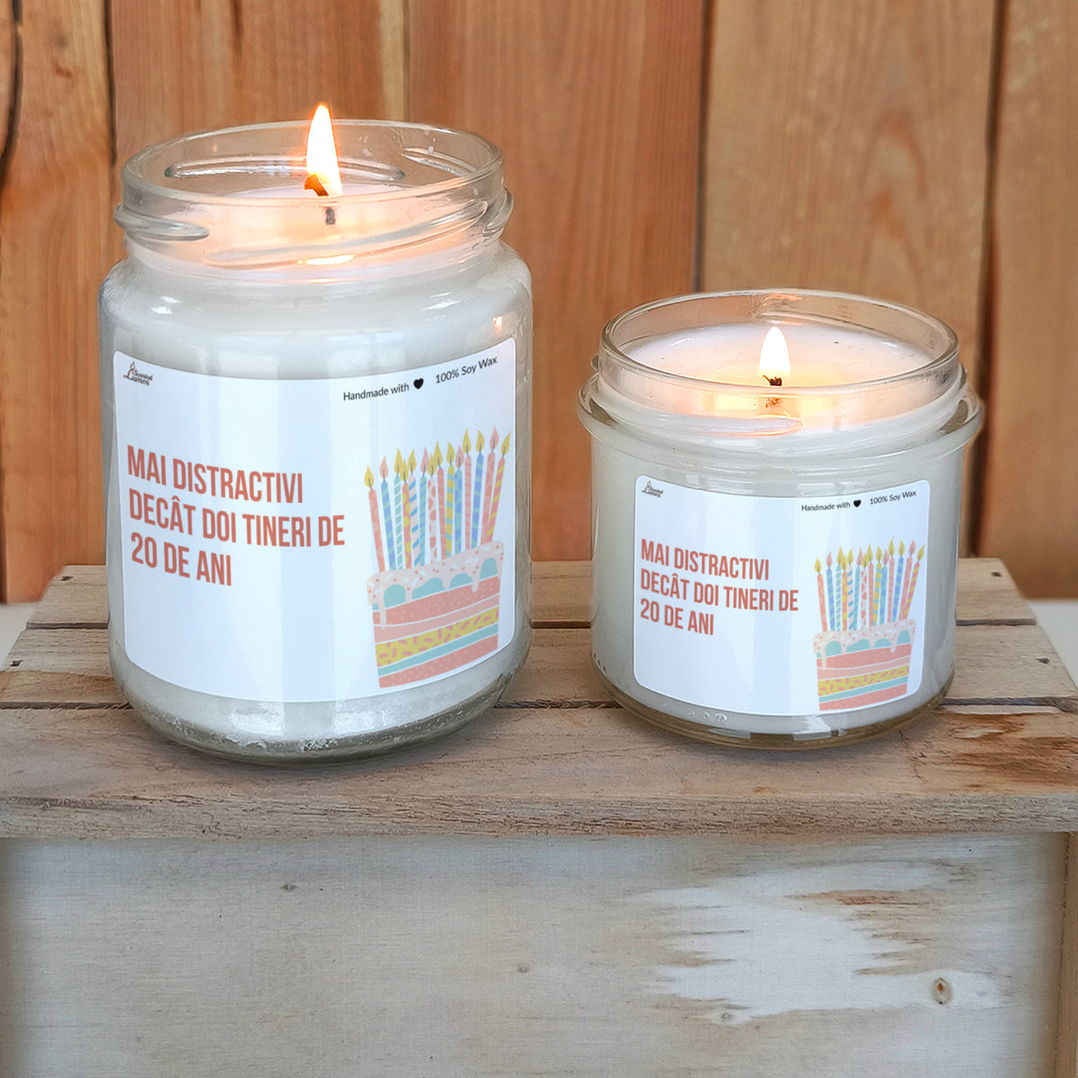 Mai distractivi decat doi tineri de 20 de ani Lumanare parfumata din soia