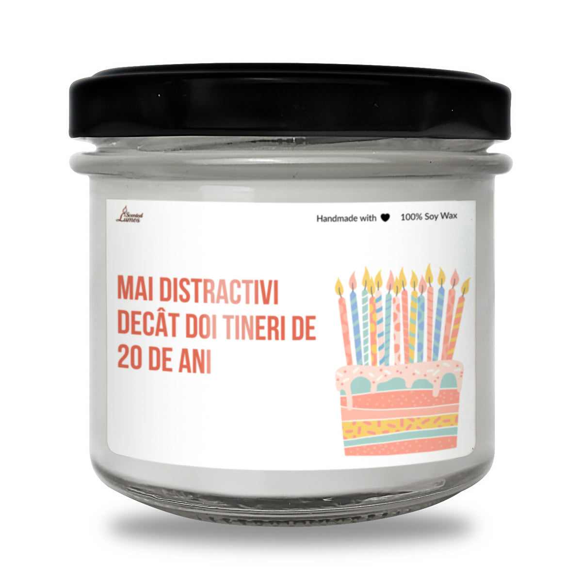 Mai distractivi decat doi tineri de 20 de ani Lumanare parfumata din soia