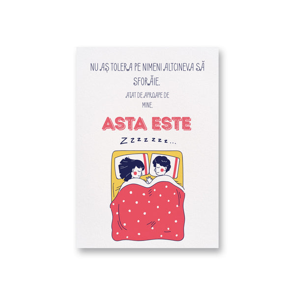 Nu Aș Tolera Pe Nimeni Altcineva Să Sforăie. Atat De Aproape De Mine. Asta Este