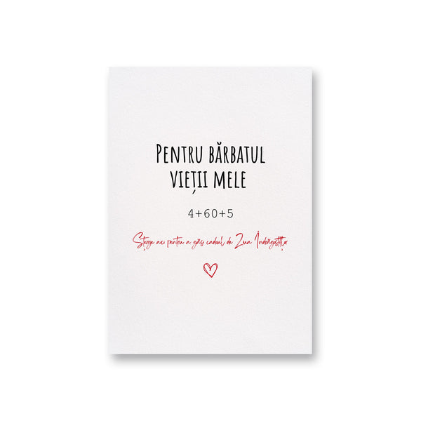 Pentru Bărbatul Vieții Mele 4+60+5 Șterge Aici Pentru A Găsi Cadoul De Ziua Îndrăgostiților