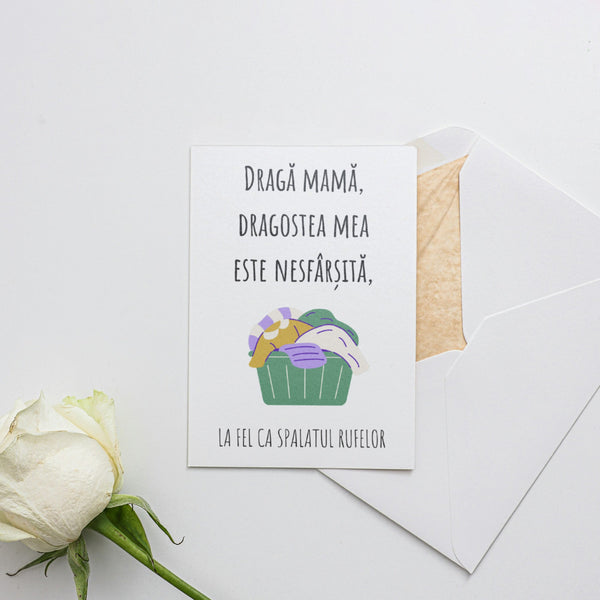 Draga Mama, Dragostea Mea Este Nesfarsita. La Fel Ca Spalatul Rufelor.