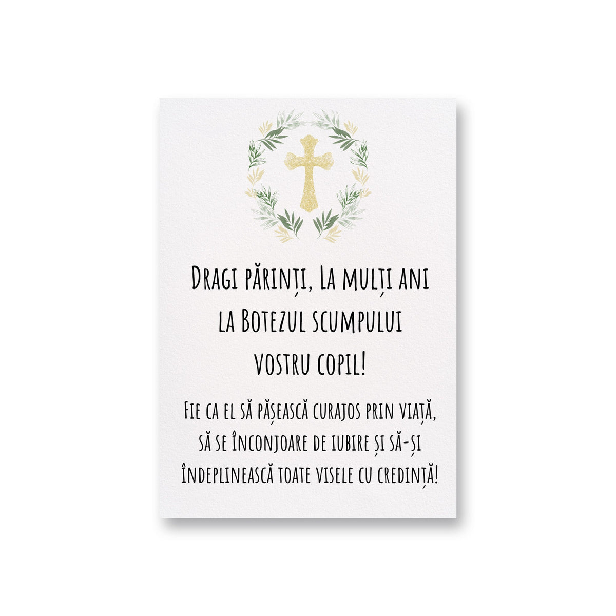 Dragi Parinti, La Multi Ani La Botezul Scumpului Vostru Copil! Fie Ca El Sa Paseasca Curajos Prin Viata, Sa Se Inconjoare De Iubire Si Sa-Si Indeplineasca Toate Visele Cu Credinta!