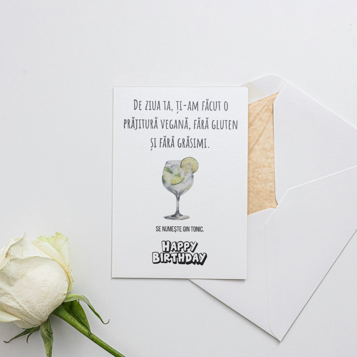 De Ziua Ta, Ti-Am Facut O Prajitura Vegana, Fara Gluten Si Fara Grasimi. Se Numeste Gin Tonic. Happy Birthday