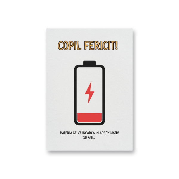 Copil Fericit! Bateria Se Va Incarca In Aproximativ 18 Ani...