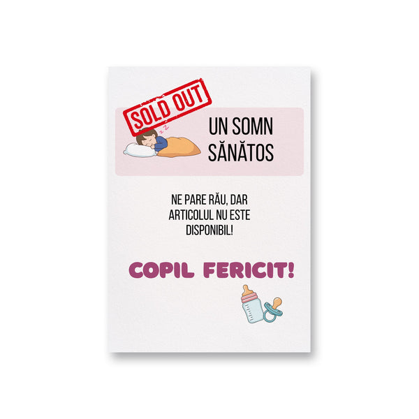 Sold Out Un Somn Sanatos Ne Pare Rau, Dar Aticolul Nu Este Disponibil! Copil Fericit!