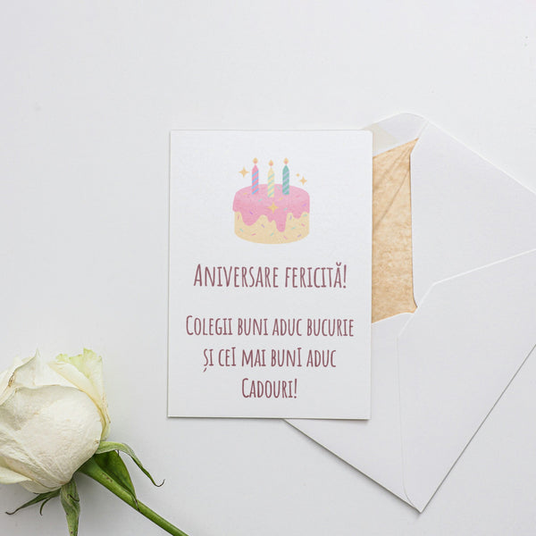 Aniversare Fericita! Colegii Buni Aduc Bucurie Si Cei Mai Buni Aduc Cadouri!