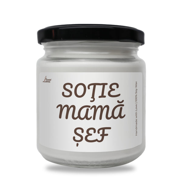 Soţie Mama sef Lumanare parfumata din soia