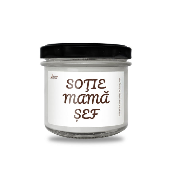 Soţie Mama sef Lumanare parfumata din soia