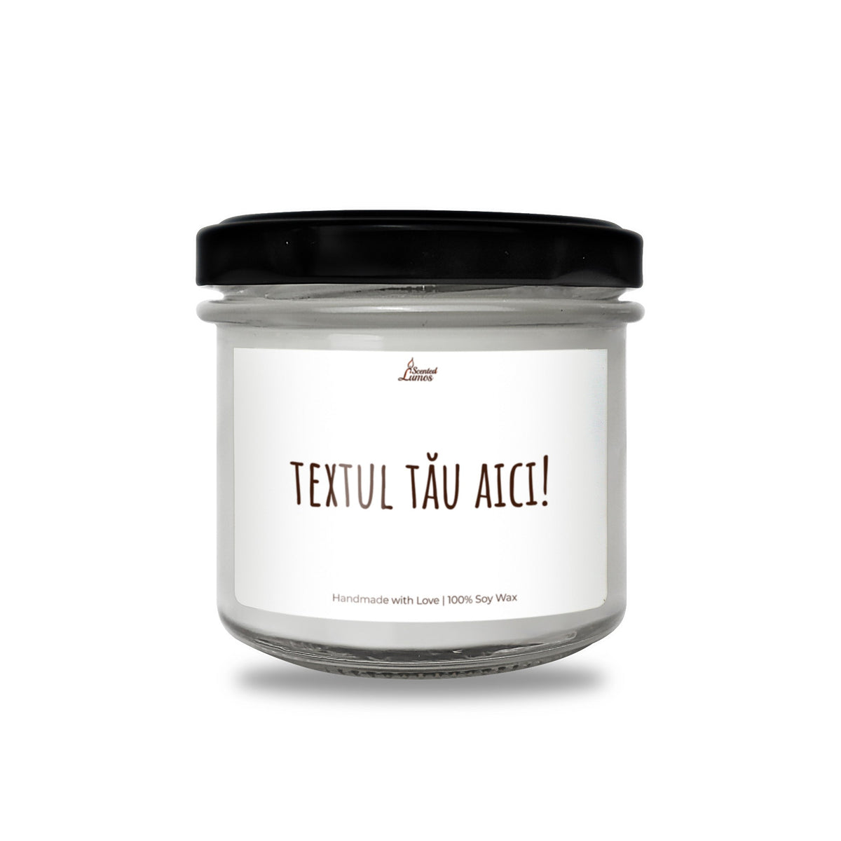 textul tau aici! Lumanare parfumata din soia