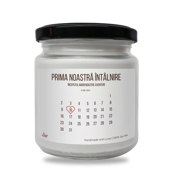 Prima noastra Intalnire Lumanare parfumata din soia
