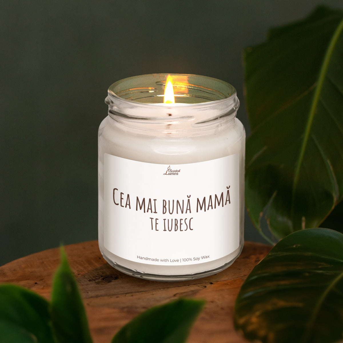 Cea mai buna mama te iubesc Lumanare parfumata din soia