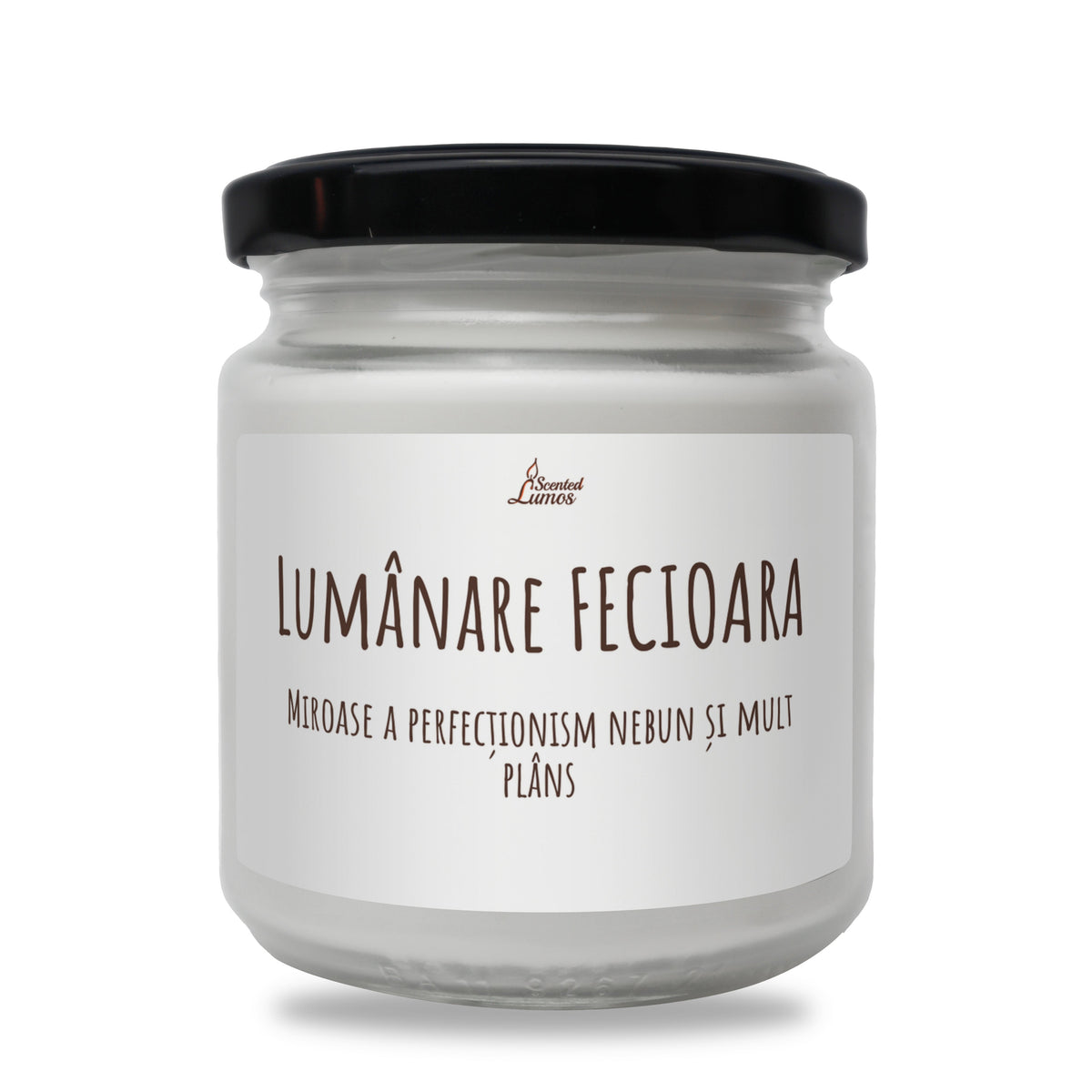 Lumanare FECIOARA Miroase a perfectionism nebun si mult plans Lumanare parfumata din soia
