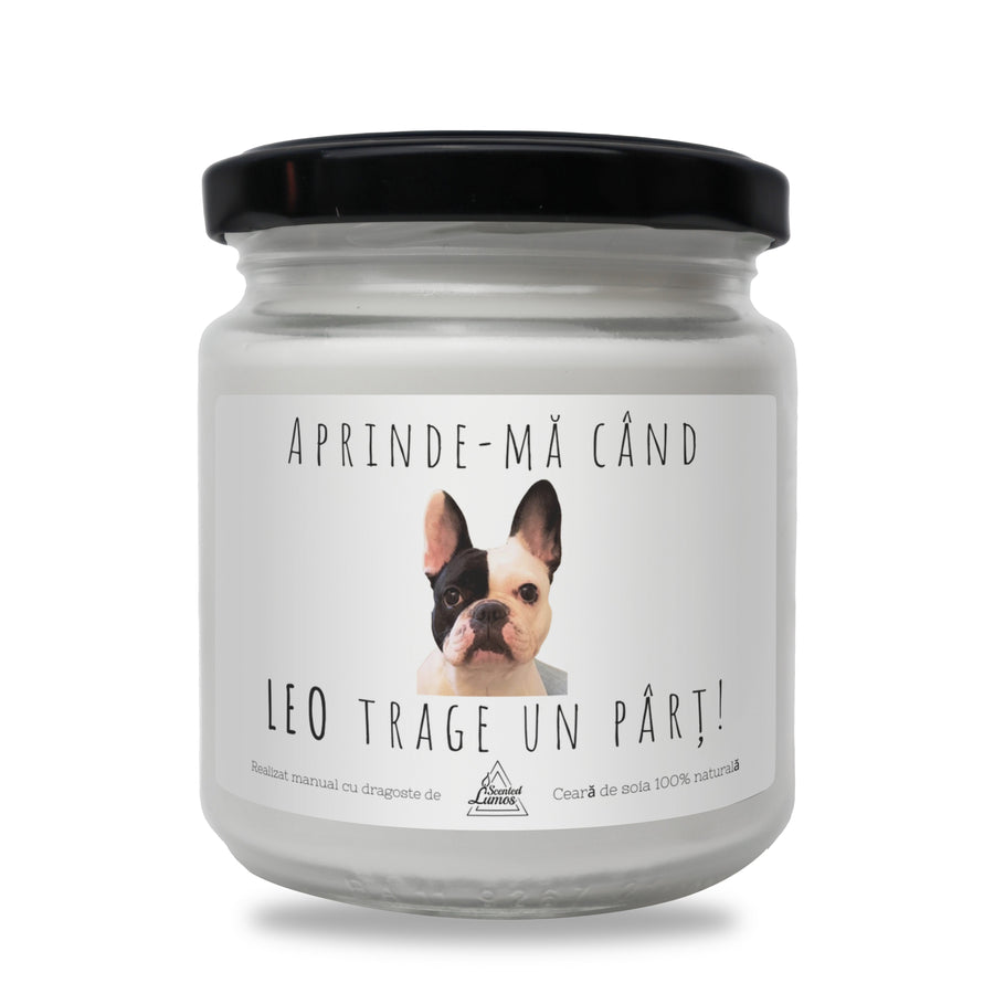 Aprinde-ma cand ... trage un part! Lumanare parfumata din soia