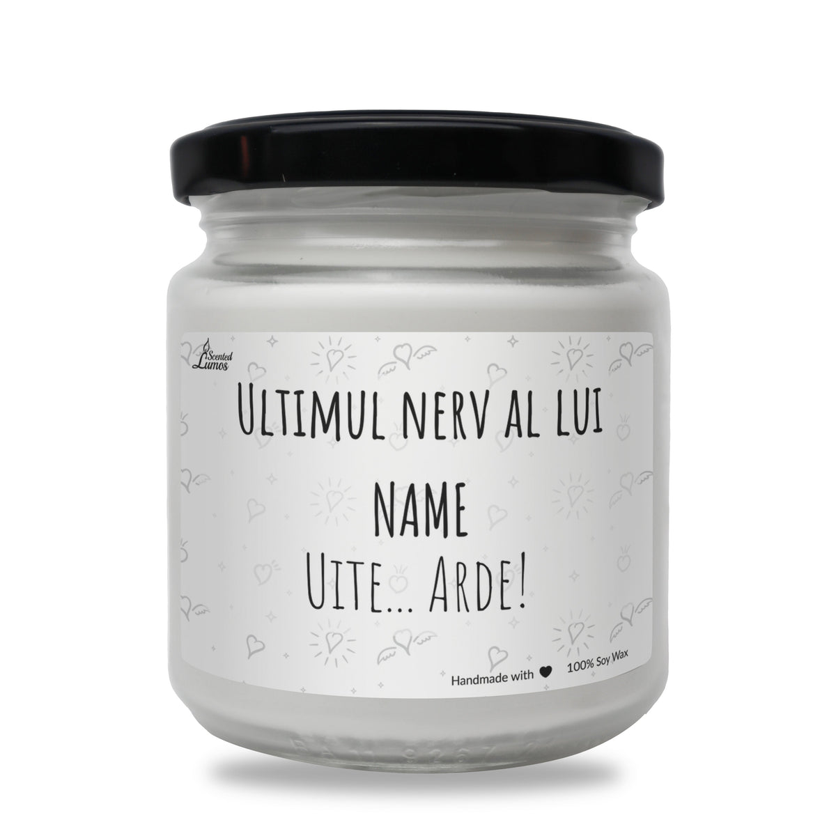 Ultimul nerv al lui NAME Lumanare parfumata din soia
