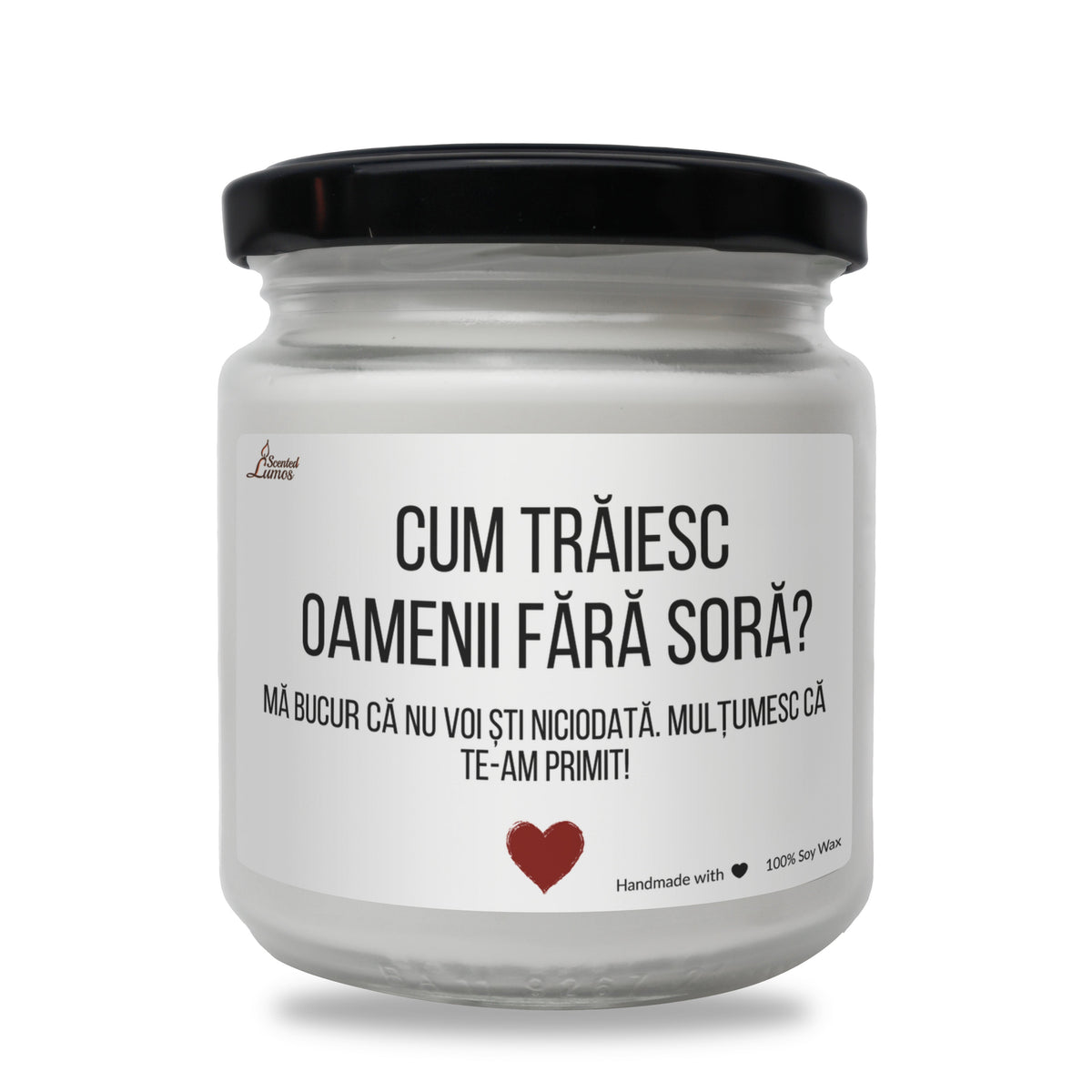 Cum traiesc oamenii fara sora? Lumanare parfumata din soia