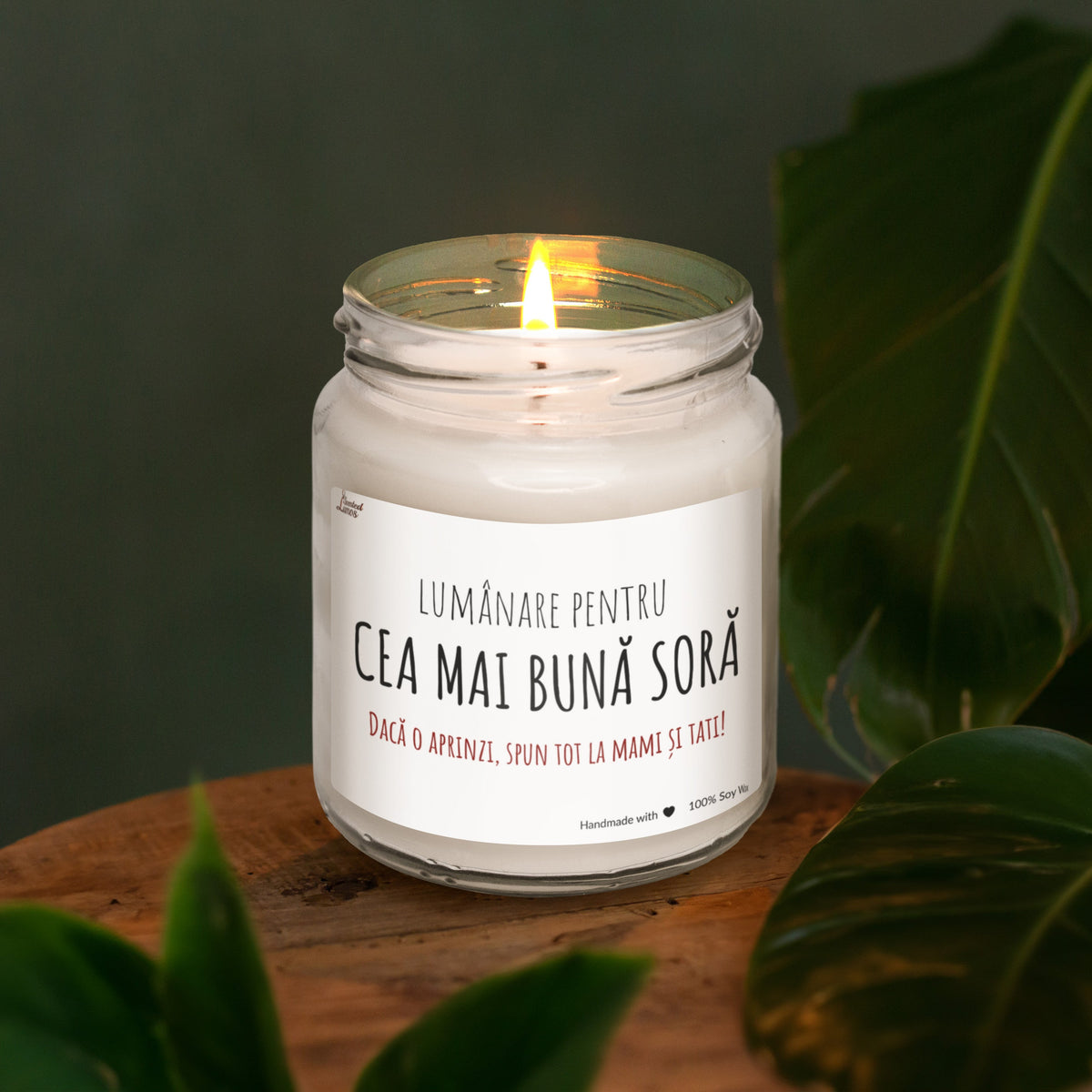 lumanare pentru CEA MAI BUNa SORa Lumanare parfumata din soia