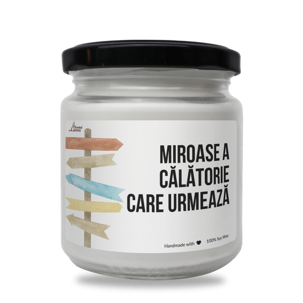Miroase a calatorie care urmeaza Lumanare parfumata din soia
