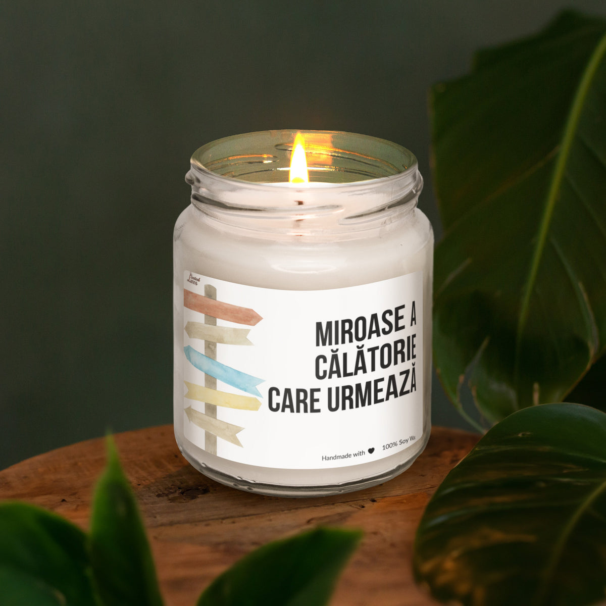 Miroase a calatorie care urmeaza Lumanare parfumata din soia