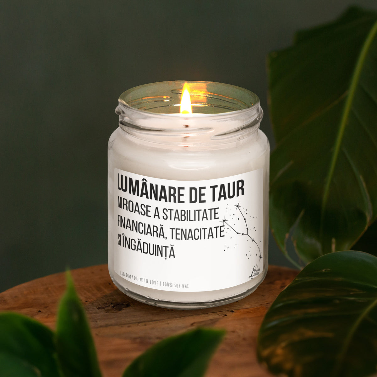 Lumanare de TAUR Lumanare parfumata din soia
