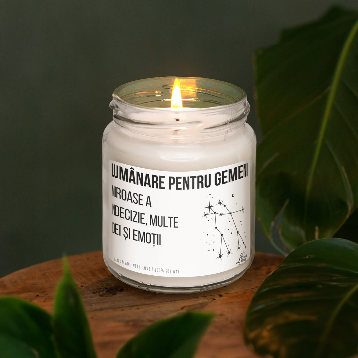 Lumanare pentru GEMENI Lumanare parfumata din soia