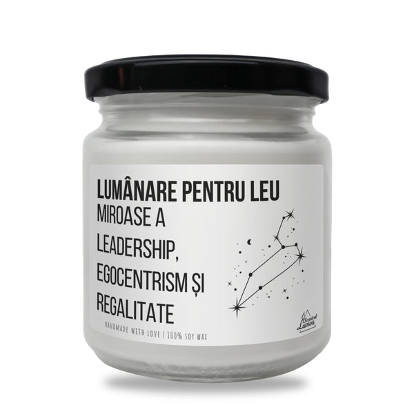 Lumanare pentru LEU Lumanare parfumata din soia