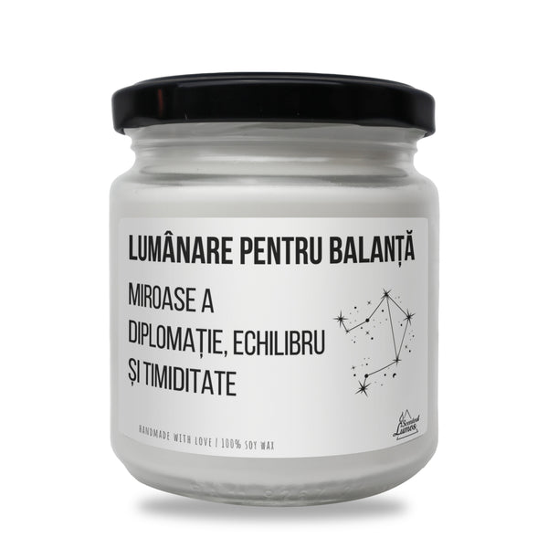 Lumanare pentru BALANta Lumanare parfumata din soia