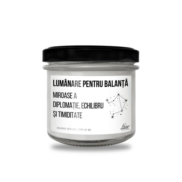 Lumanare pentru BALANta Lumanare parfumata din soia