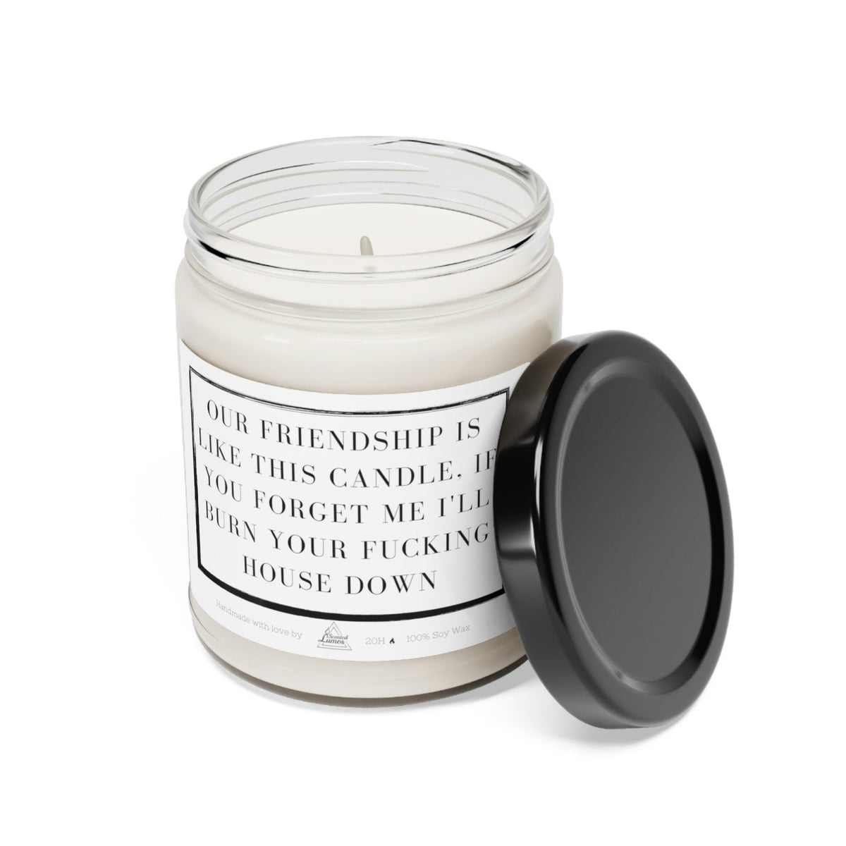 Our friendship is like this candle Scented Soy Candle