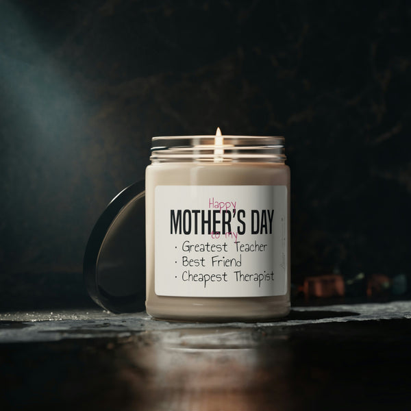 Personalized Happy mothers day Scented Soy Candle