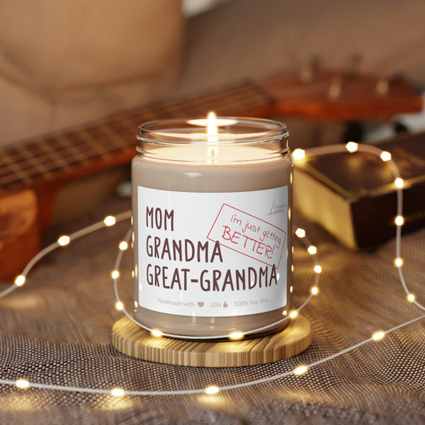 Mom, grandma, great-grandma Scented Soy Candle Custom Gift for Grandmother