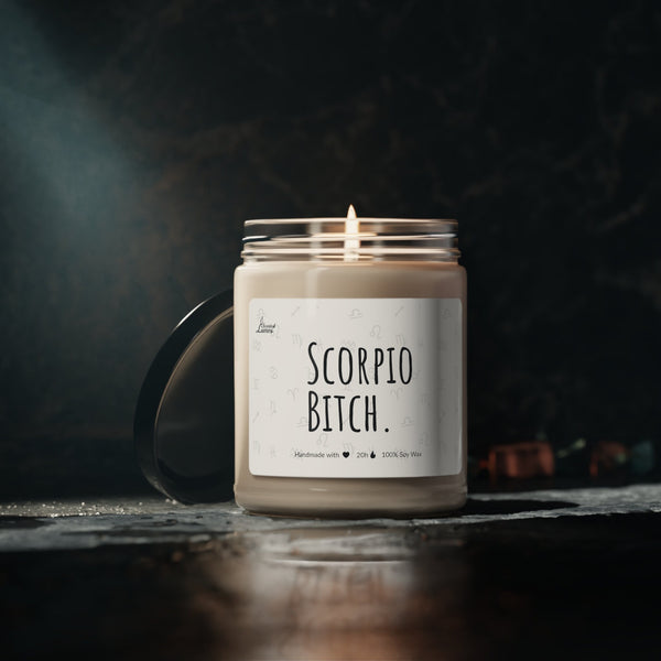 Scorpio Bitch Scented Soy Candle Zodiac Sign