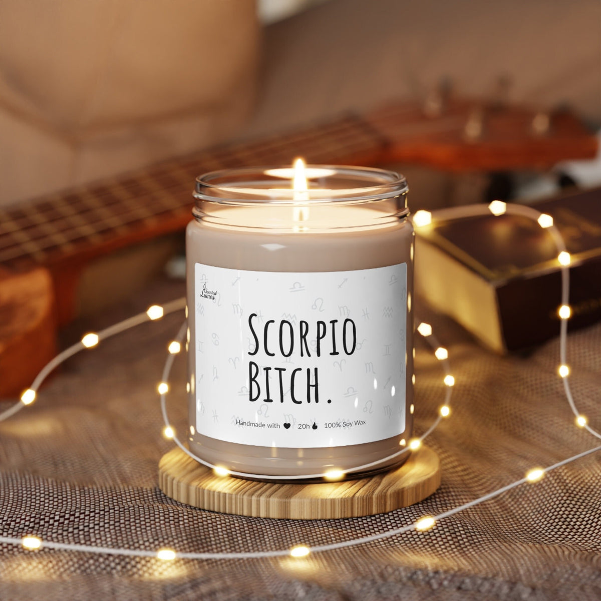Scorpio Bitch Scented Soy Candle Zodiac Sign