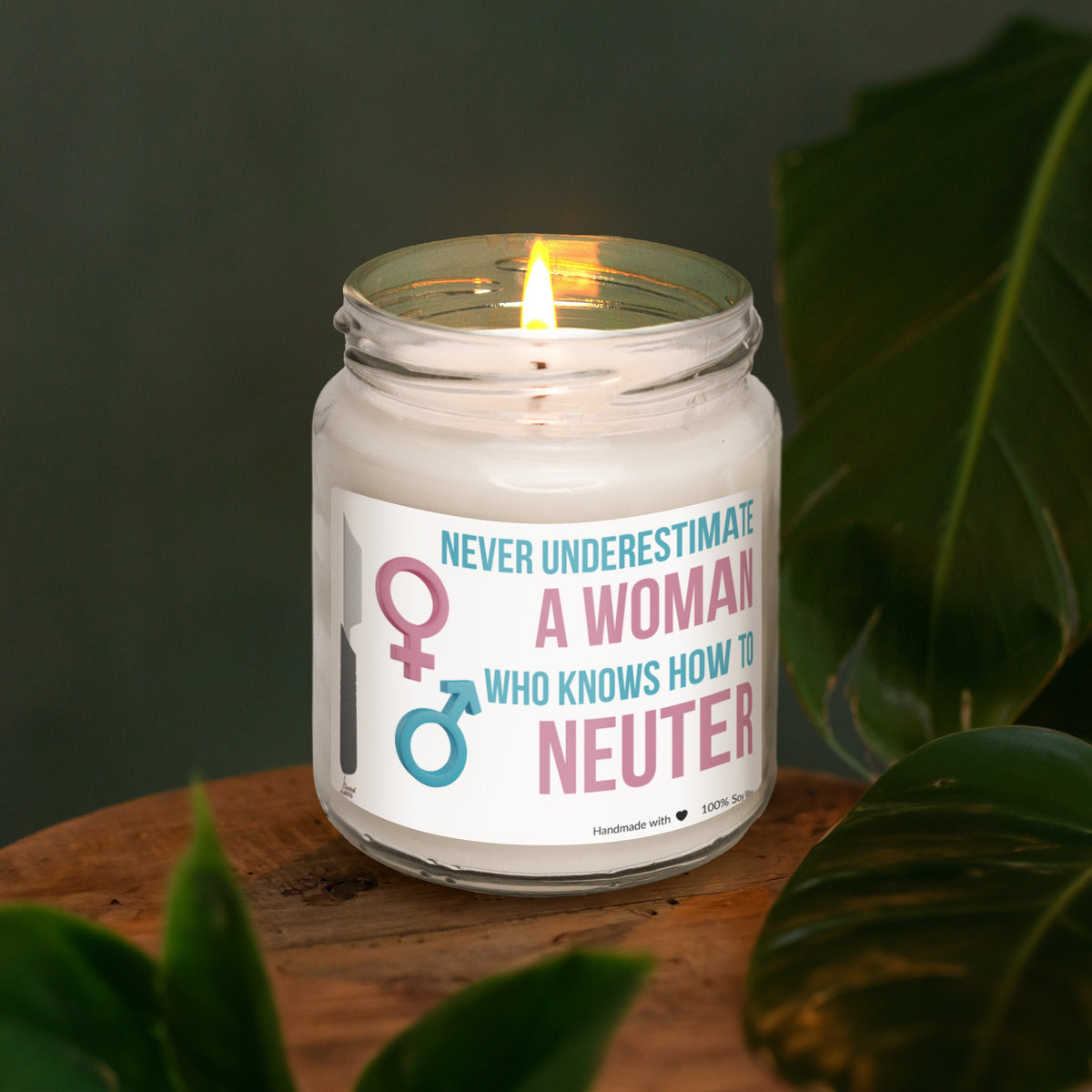 a candle that is sitting on a table
