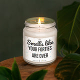 a candle that is sitting on a table