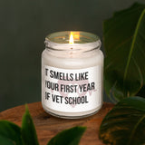 a candle that is sitting on a table