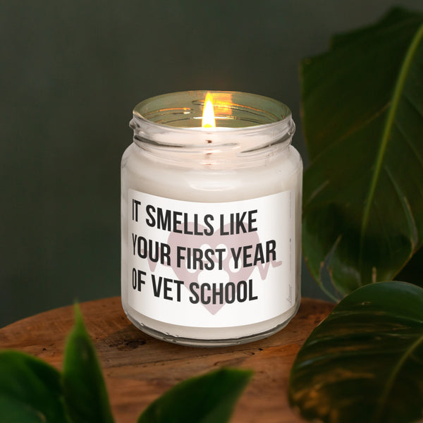 a candle that is sitting on a table