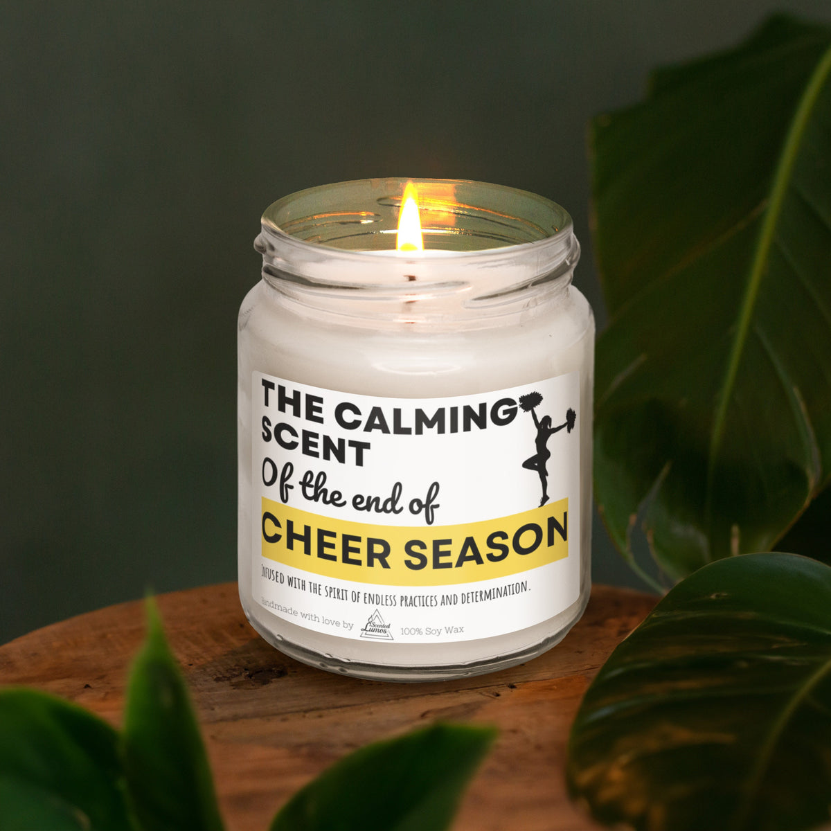 a candle that is sitting on a table