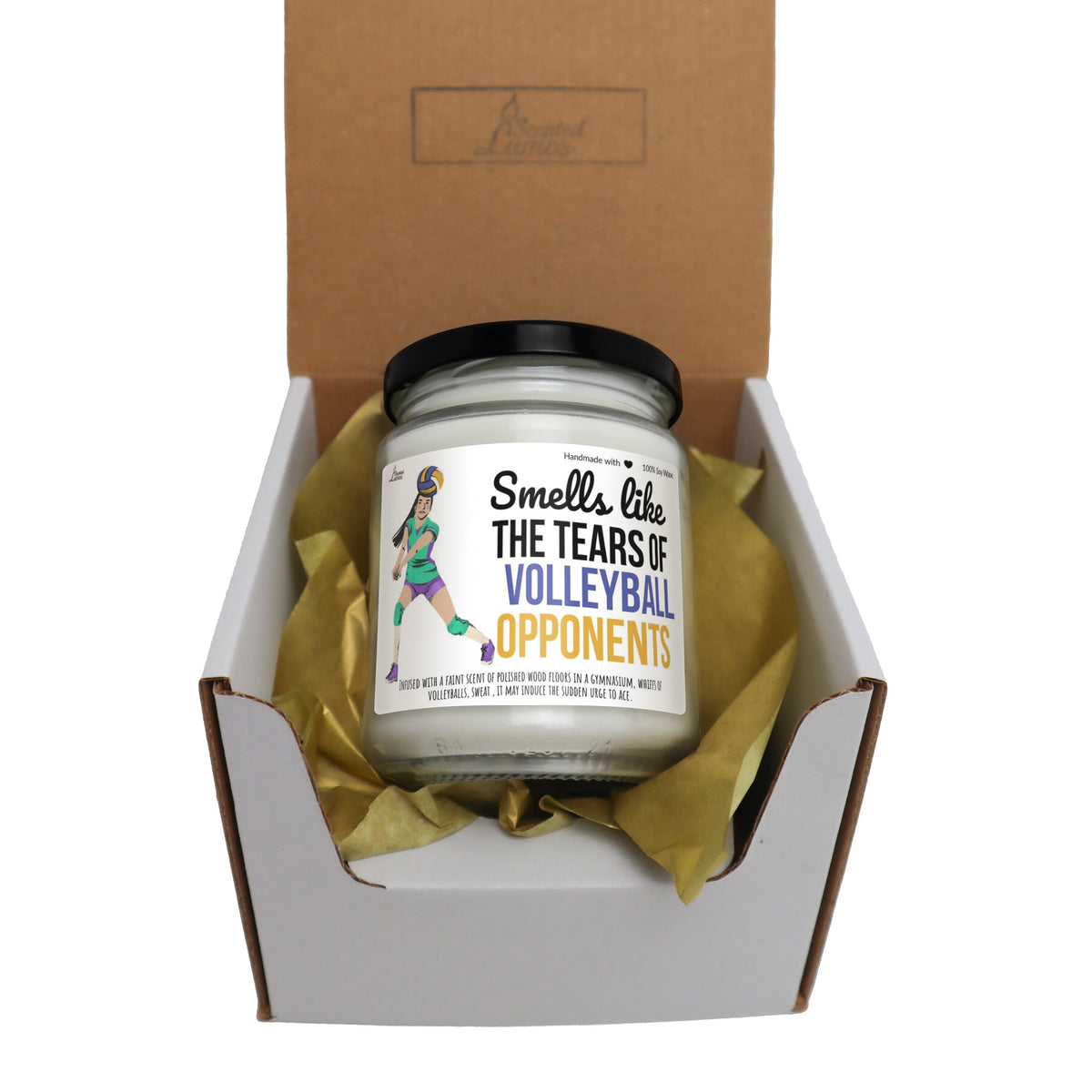 a box with a jar of yogurt inside of it