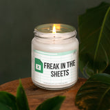 a candle that is sitting on a table