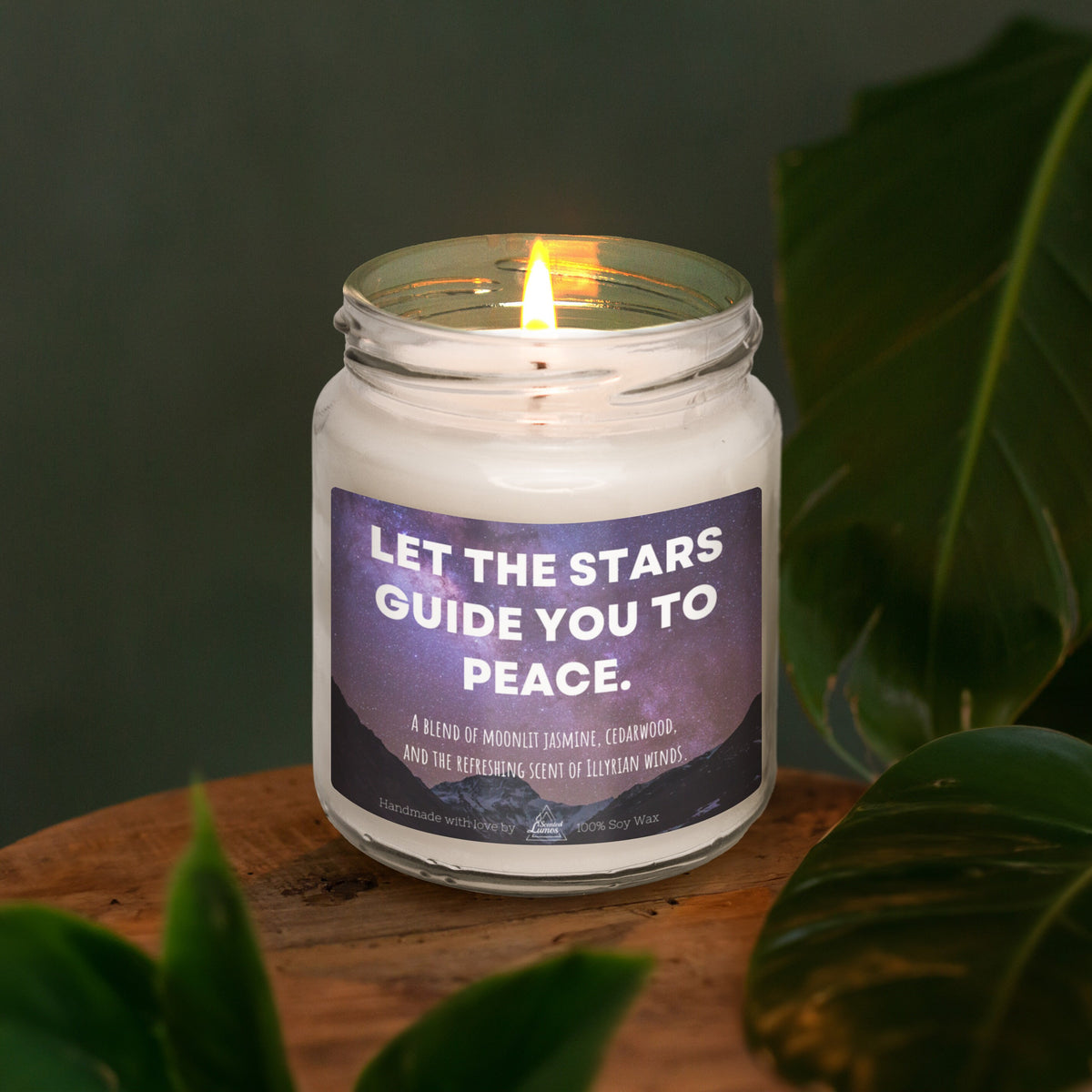 a candle that is sitting on a table