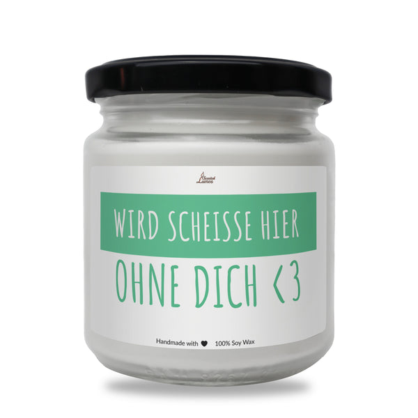 a white jar with a green label on it