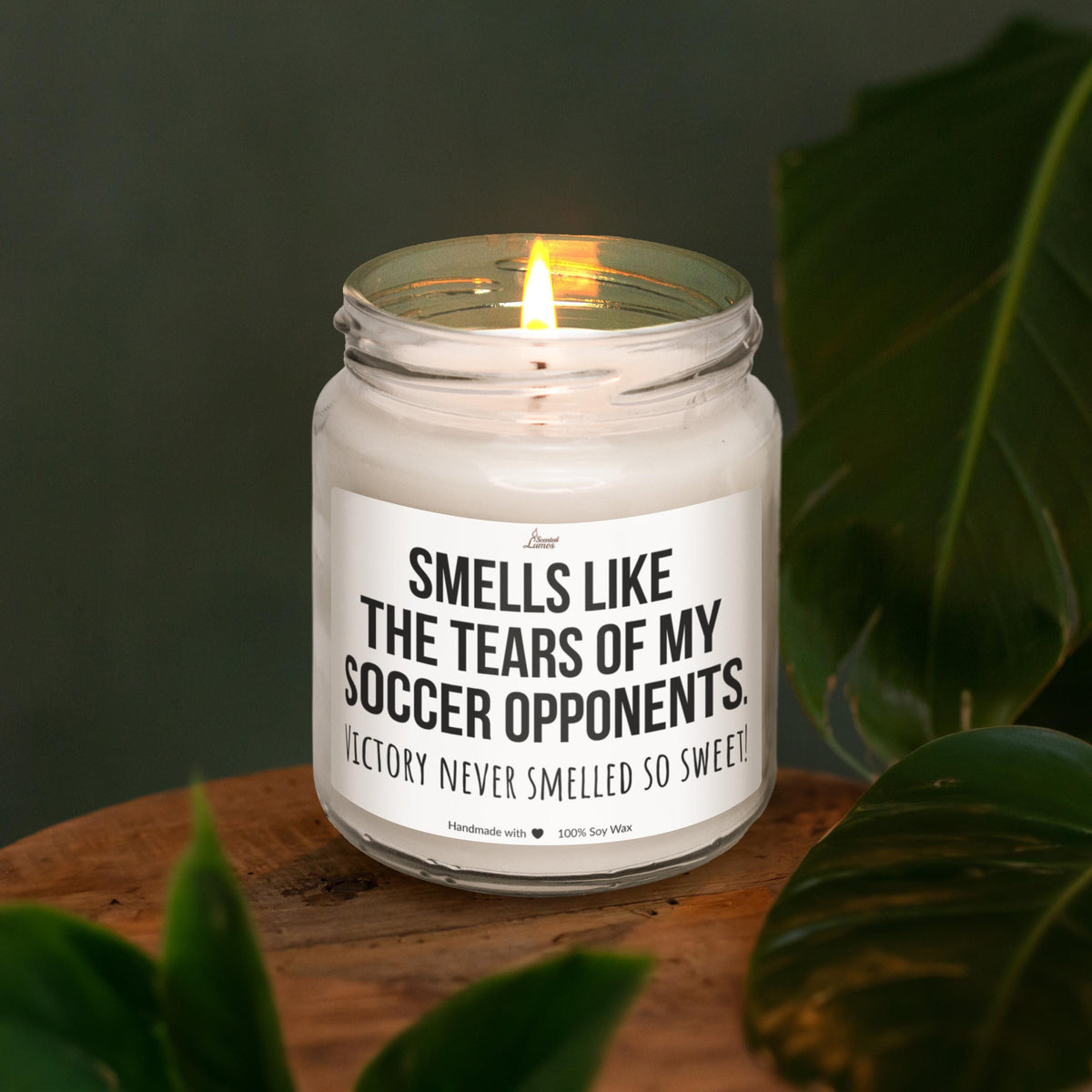 a candle that is sitting on a table