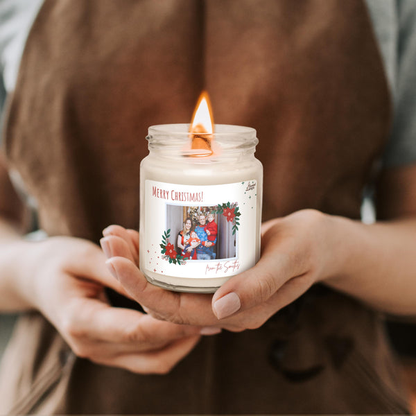 a person holding a candle in their hands