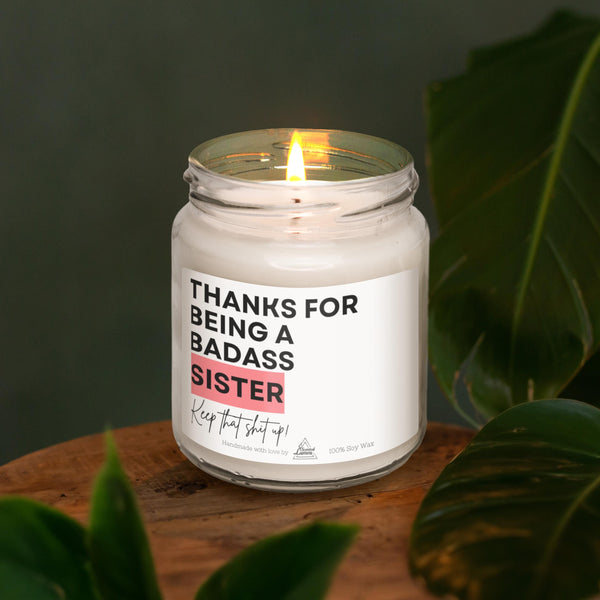 a candle that is sitting on a table